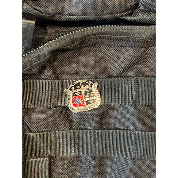 Generic Black Tactical Backpack w Pin - Picture 3 of 6